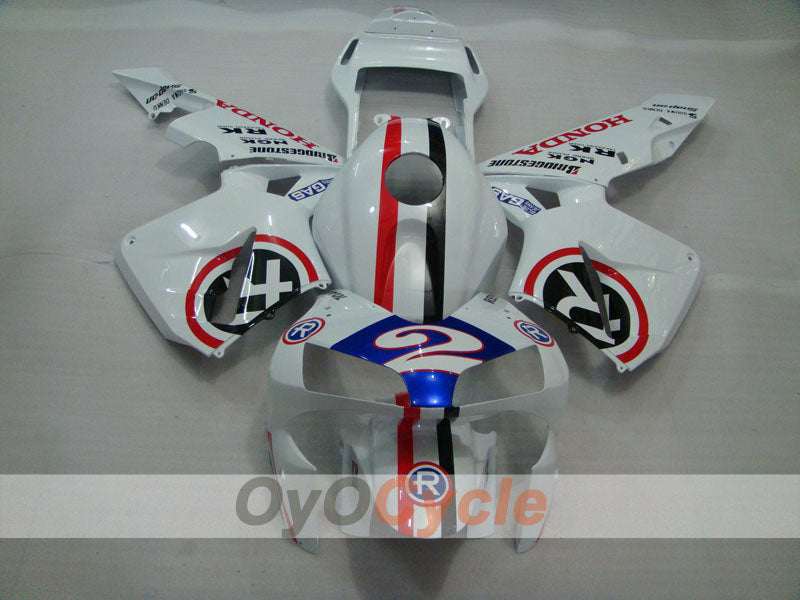 Injection Fairing kit for 03-04 CBR600RR - Red, Black - RK #OYO87902616