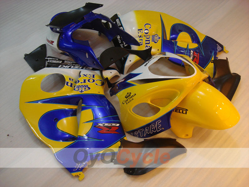 Injection Fairing kit for 99-07 GSXR1300 Hayabusa - Yellow, Blue - Corona, MOTUL #OYO87902651