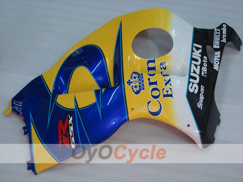 Injection Fairing kit for 99-07 GSXR1300 Hayabusa - Yellow, Blue - Corona, MOTUL #OYO87902651