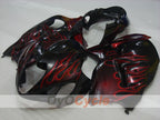 Injection Fairing kit for 99-07 GSXR1300 Hayabusa - Red, Black - Flame #OYO87902664