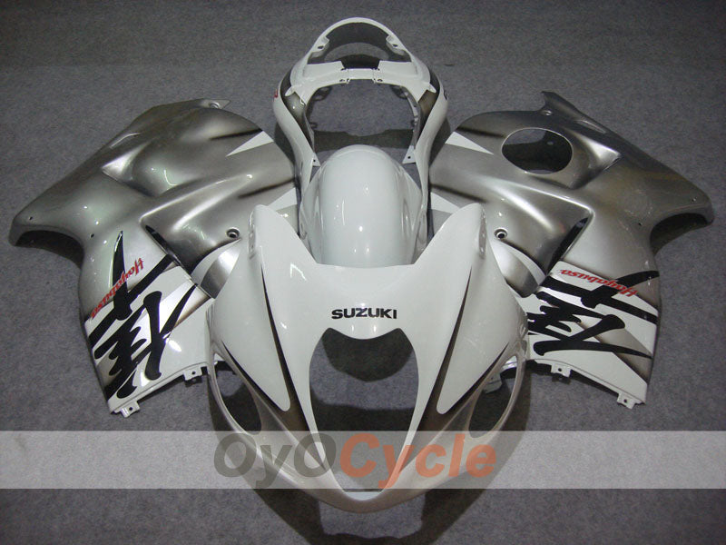 Injection Fairing kit for 99-07 GSXR1300 Hayabusa - White, Silver - Factory Style #OYO87902674