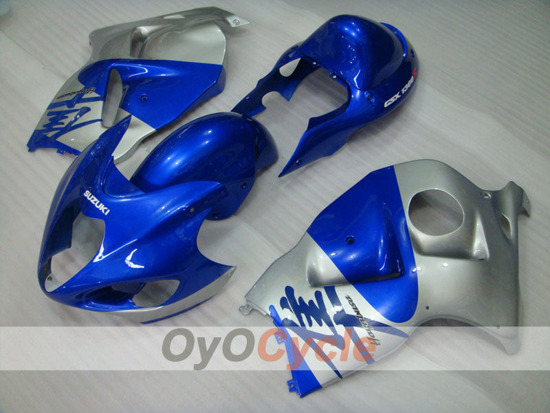 Injection Fairing kit for 99-07 GSXR1300 Hayabusa - Blue, Silver - Factory Style #OYO87902678 Main image