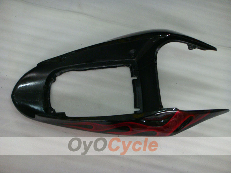 Injection Fairing kit for 00-01 CBR900RR 929 - Red, Black - Flame #OYO87902701