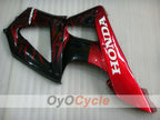 Injection Fairing kit for 00-01 CBR900RR 929 - Red, Black - Flame #OYO87902701
