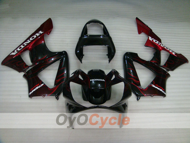Injection Fairing kit for 00-01 CBR900RR 929 - Red, Black - Flame #OYO87902701 Secondary image