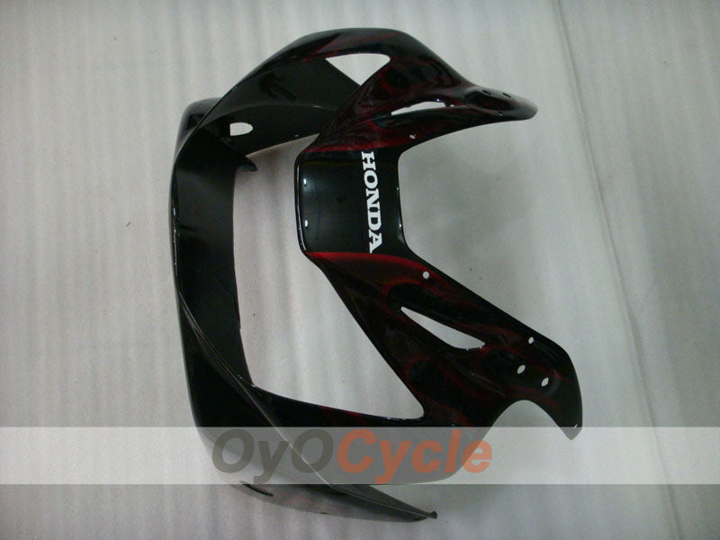 Injection Fairing kit for 00-01 CBR900RR 929 - Red, Black - Flame #OYO87902701