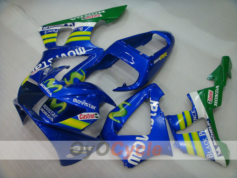 Injection Fairing kit for 00-01 CBR900RR 929 - Yellow, Blue - Movistar #OYO87902710 Secondary image