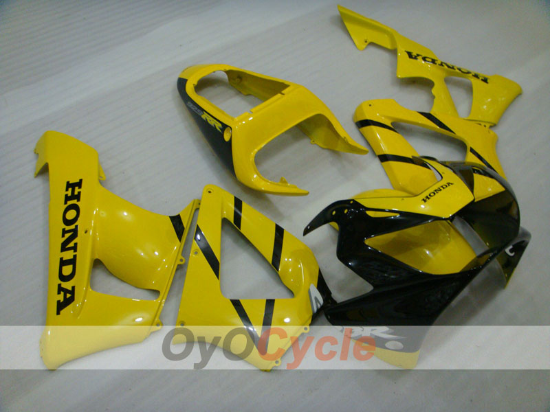 Injection Fairing kit for 00-01 CBR900RR 929 - Yellow, Black - Factory Style #OYO87902716 Main image