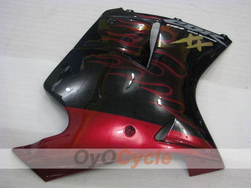 Injection Fairing kit for 96-07 CBR1100XX - Red, Black - Flame #OYO87902796