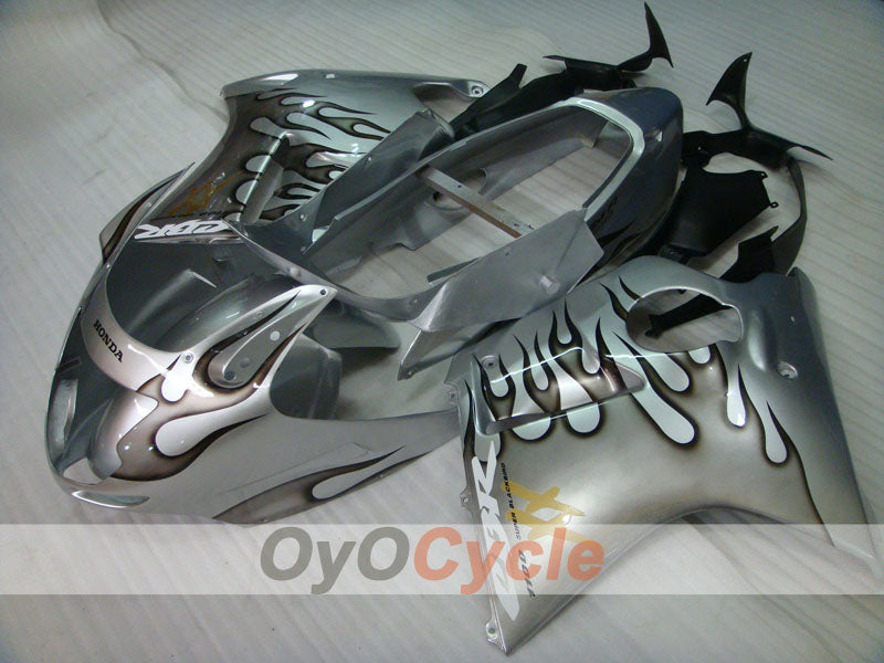 Injection Fairing kit for 96-07 CBR1100XX - Black, Silver - Flame #OYO87902801 Secondary image