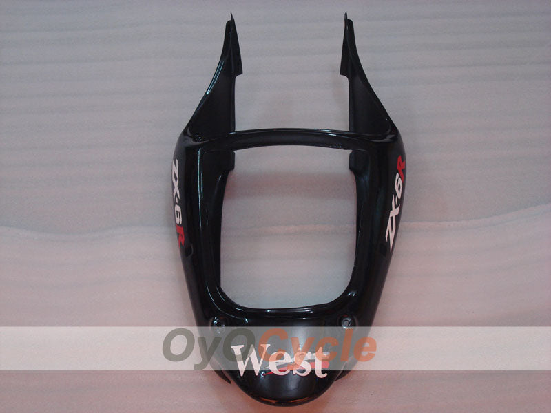 Injection Fairing kit for 00-02 NINJA ZX-6R - White, Black - MICHELIN, West #OYO87902818