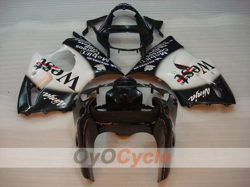 Injection Fairing kit for 00-02 NINJA ZX-6R - White, Black - MICHELIN, West #OYO87902818 Secondary image