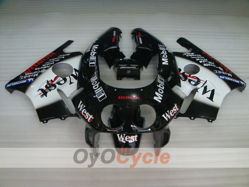 Injection Fairing kit for 90-94 CBR250RR - White, Black - West #OYO87902973 Main image
