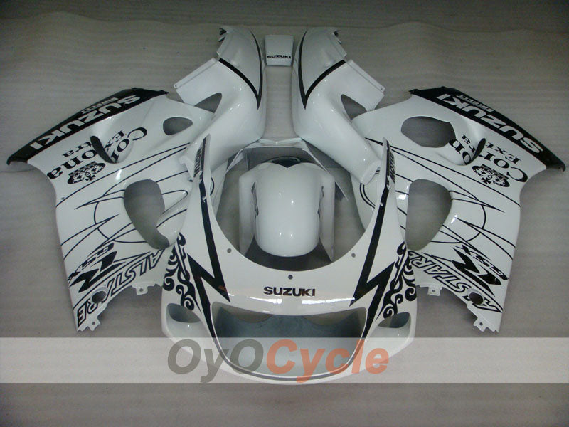 Fairing kit for 96-99 Suzuki GSXR750 - White, Black - Corona, MOTUL #OYO87902989 Secondary image
