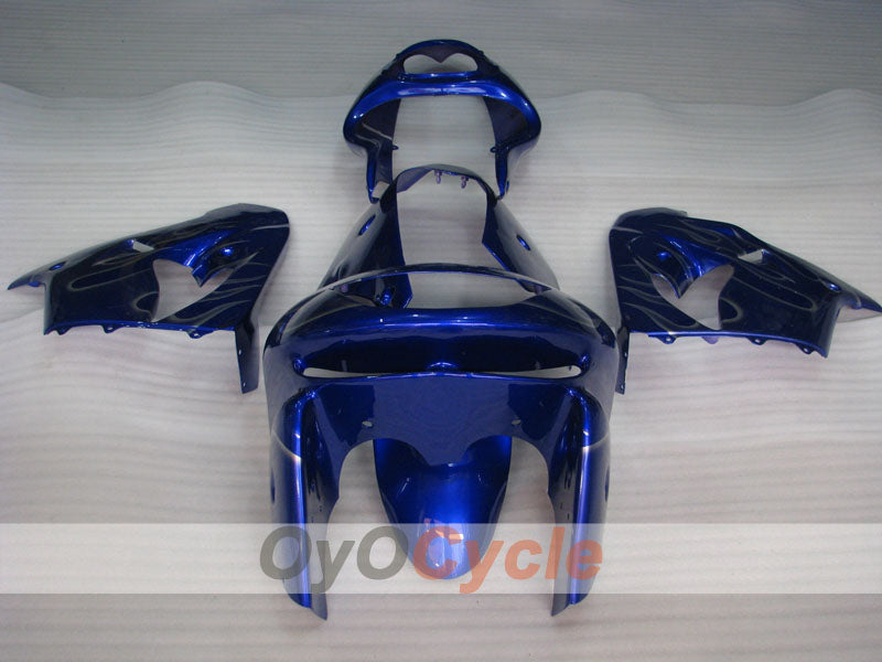 Fairing kit for 98-99 NINJA ZX-9R - Blue, Silver - Flame #OYO87903007