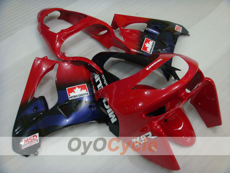 Fairing kit for 98-99 NINJA ZX-9R - Red, Black - Factory Style #OYO87903018 Main image