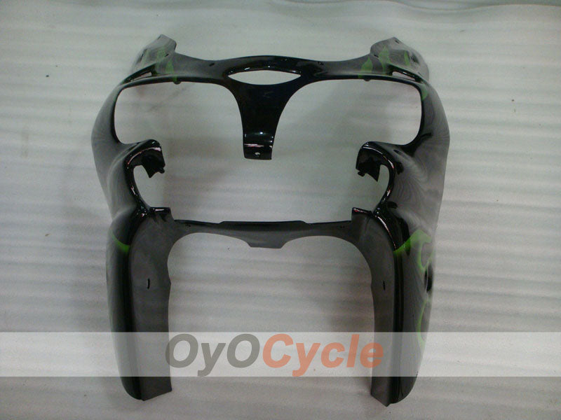 Fairing kit for 00-01 NINJA ZX-9R - Green, Black - Flame #OYO87903026