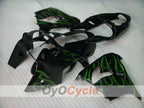 Fairing kit for 00-01 NINJA ZX-9R - Green, Black - Flame #OYO87903026