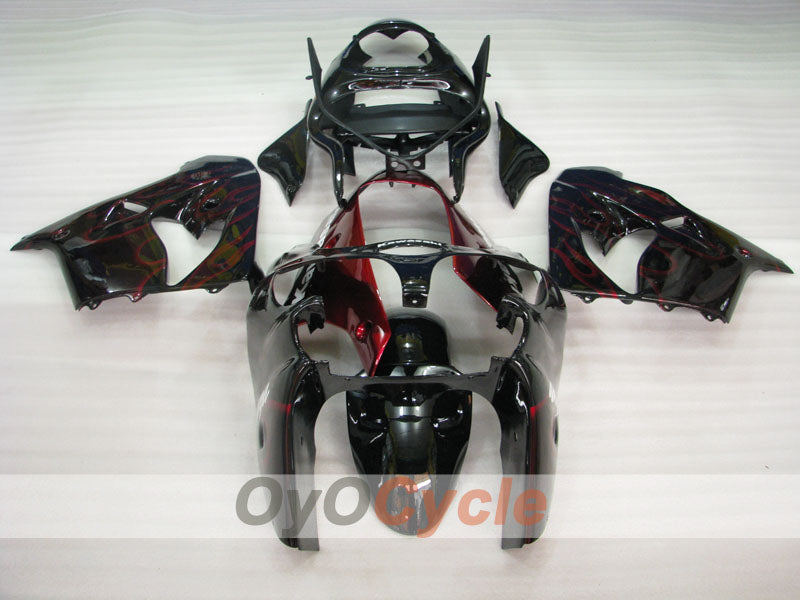 Fairing kit for 00-01 NINJA ZX-9R - Red, Black - Flame #OYO87903027