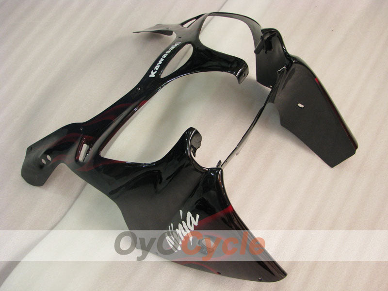 Fairing kit for 00-01 NINJA ZX-9R - Red, Black - Flame #OYO87903027