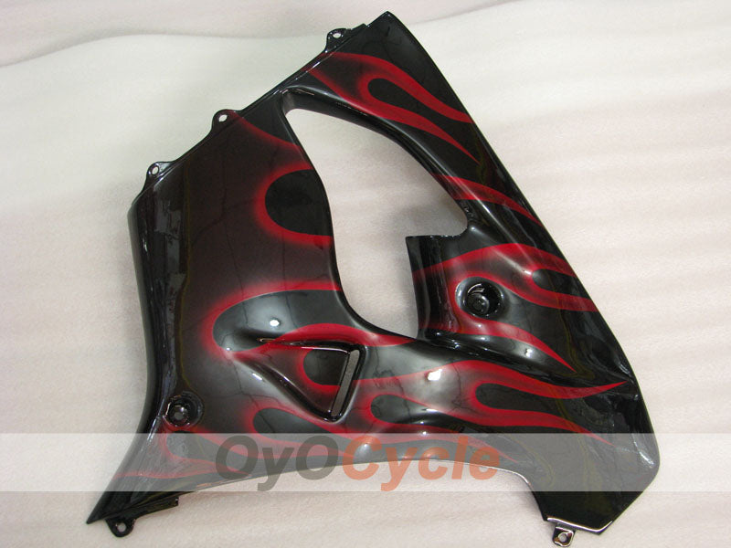 Fairing kit for 00-01 NINJA ZX-9R - Red, Black - Flame #OYO87903027