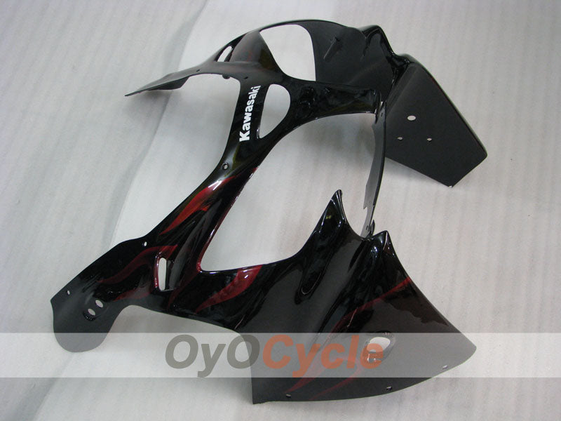 Fairing kit for 00-01 NINJA ZX-9R - Red, Black - Flame #OYO87903028