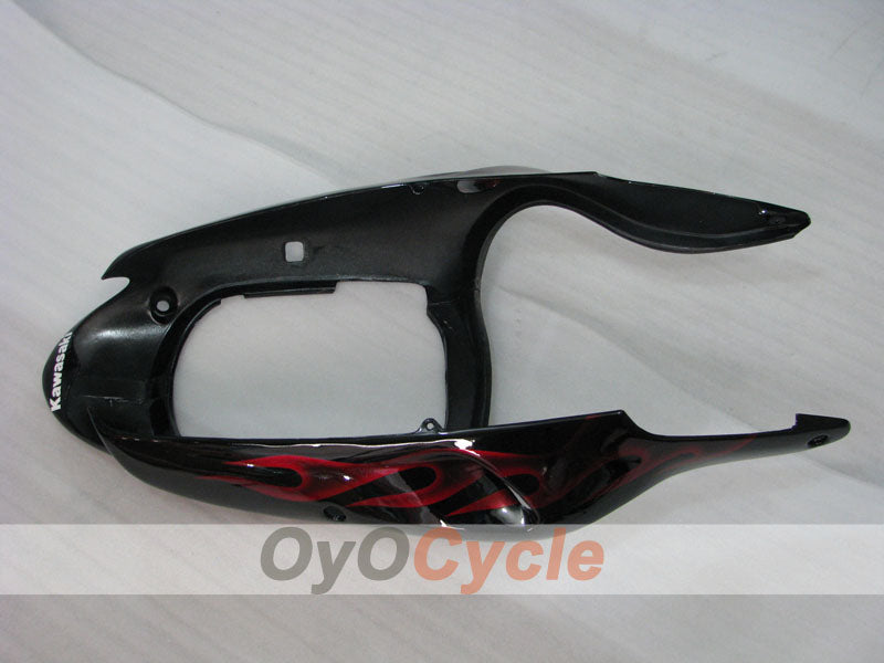 Fairing kit for 00-01 NINJA ZX-9R - Red, Black - Flame #OYO87903028