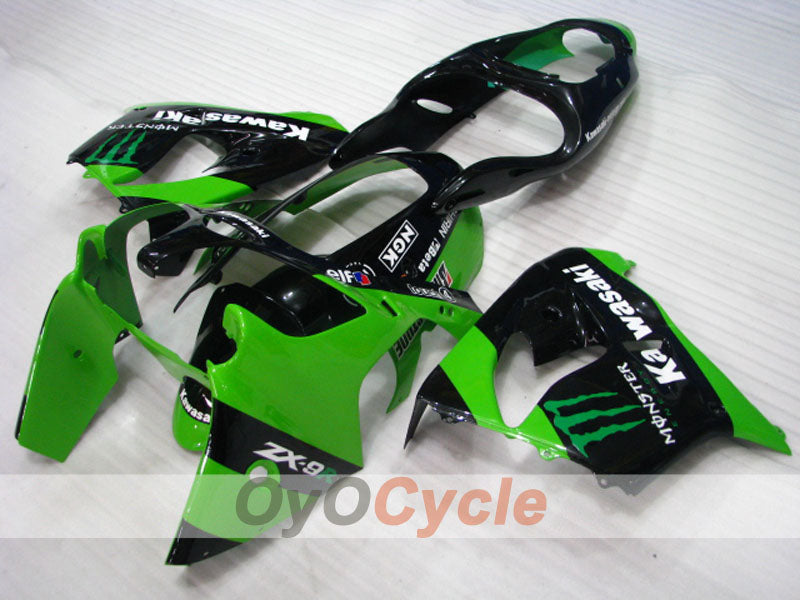 Fairing kit for 00-01 NINJA ZX-9R - Green, Black - Monster #OYO87903031 Secondary image