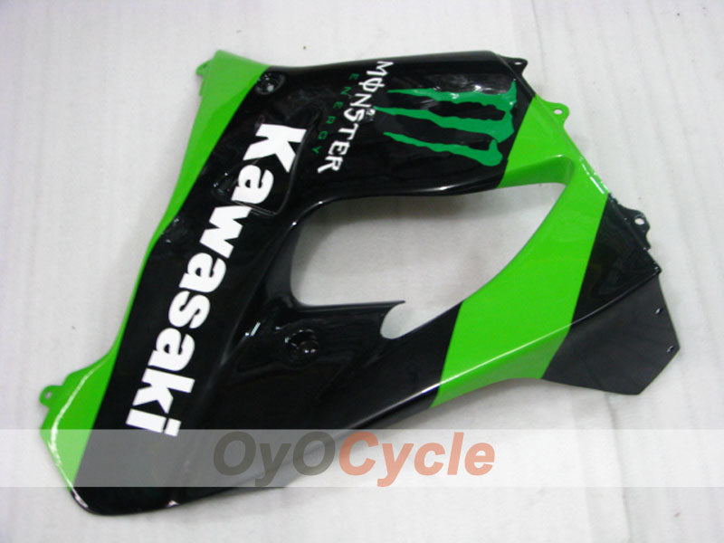 Fairing kit for 00-01 NINJA ZX-9R - Green, Black - Monster #OYO87903031
