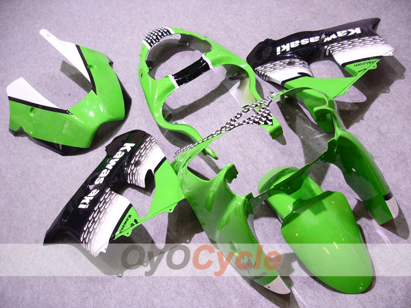 Fairing kit for 00-01 NINJA ZX-9R - Green, Black - Nakano #OYO87903035 Main image