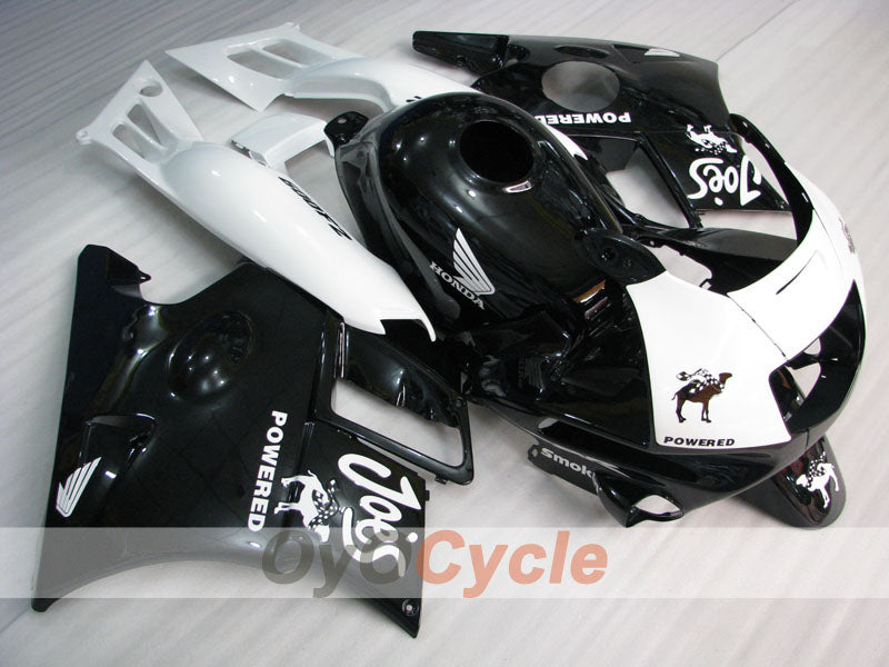 Fairing kit for 91-94 Honda CBR600 F2 - White, Black - Camel #OYO87903047 Secondary image