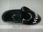 Fairing kit for 00-01 NINJA ZX-9R - White, Black - West #OYO87903049