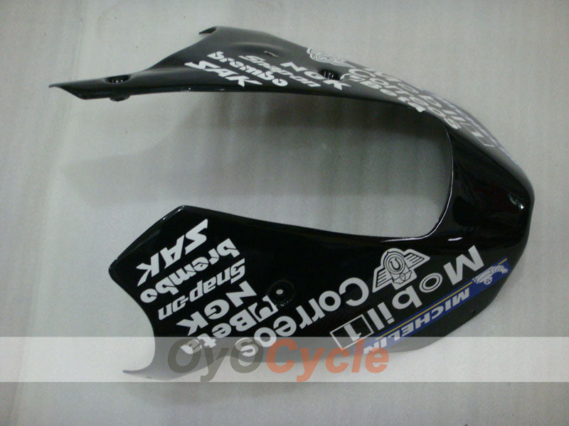 Fairing kit for 00-01 NINJA ZX-9R - White, Black - West #OYO87903049