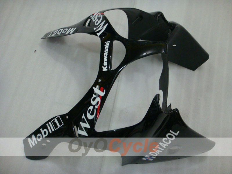 Fairing kit for 00-01 NINJA ZX-9R - White, Black - West #OYO87903049
