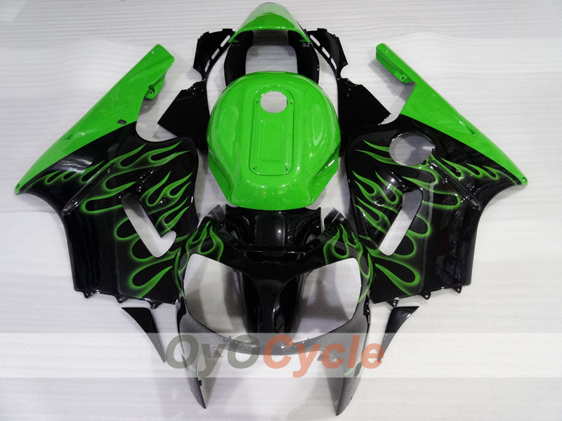 Injection Fairing kit for 00-01 NINJA ZX-12R - Green, Black - Flame #OYO87903057 Secondary image