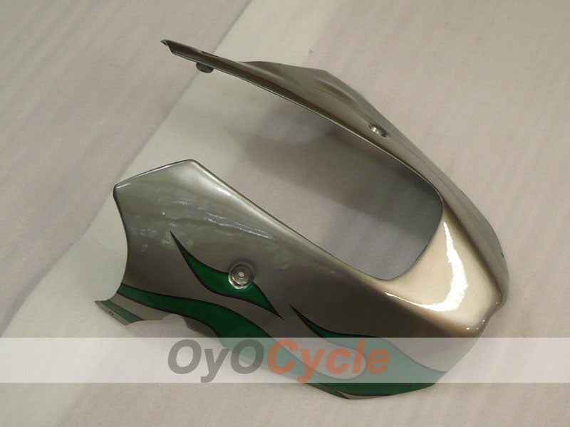 Fairing kit for 00-01 NINJA ZX-9R - Green, Silver - Flame #OYO87906059