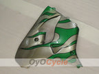 Fairing kit for 00-01 NINJA ZX-9R - Green, Silver - Flame #OYO87906059