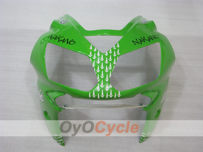 Injection Fairing kit for 02-05 NINJA ZX-12R - Green, Black - Nakano #OYO87903099