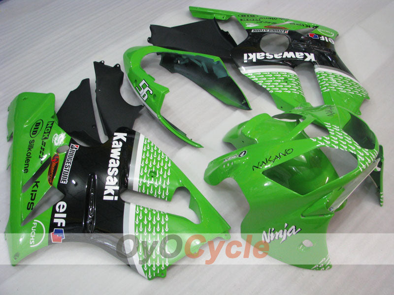 Injection Fairing kit for 02-05 NINJA ZX-12R - Green, Black - Nakano #OYO87903099