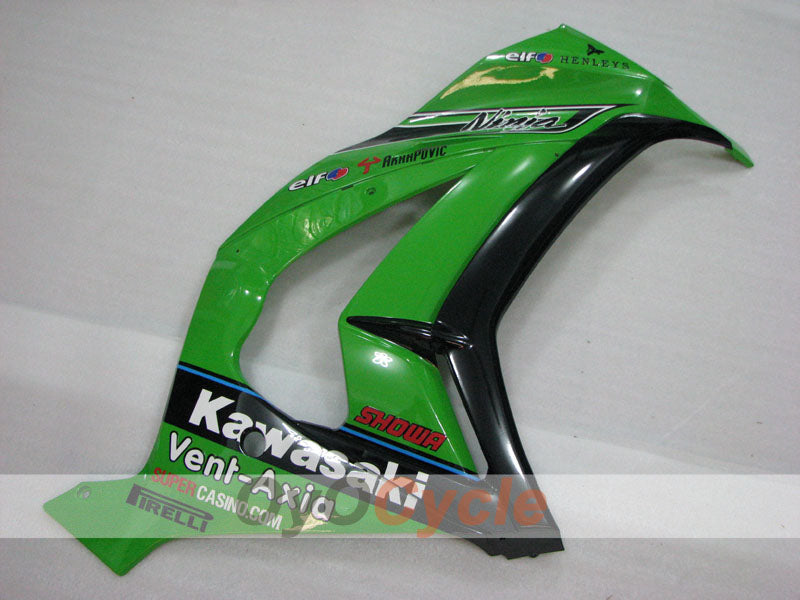 Injection Fairing kit for 11-15 NINJA ZX-10R - Green, Black - PIRELLI #OYO87903136