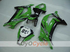 Injection Fairing kit for 11-15 NINJA ZX-10R - Green, Black - PIRELLI #OYO87903136