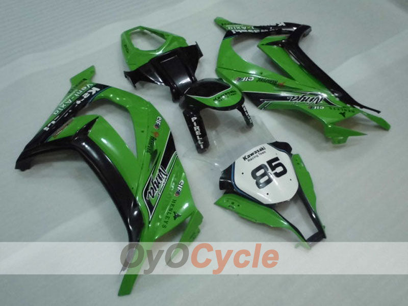 Injection Fairing kit for 11-15 NINJA ZX-10R - Green, Black - PIRELLI #OYO87903136