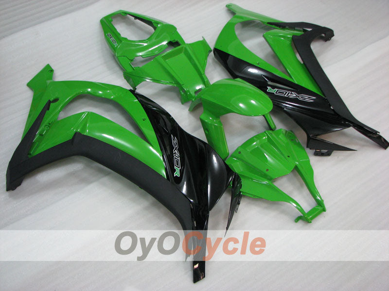 Injection Fairing kit for 11-15 NINJA ZX-10R - Green, Black - Factory Style #OYO87903138 Main image