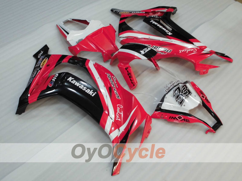 Injection Fairing kit for 11-15 NINJA ZX-10R - Red, Black - PIRELLI #OYO87903140