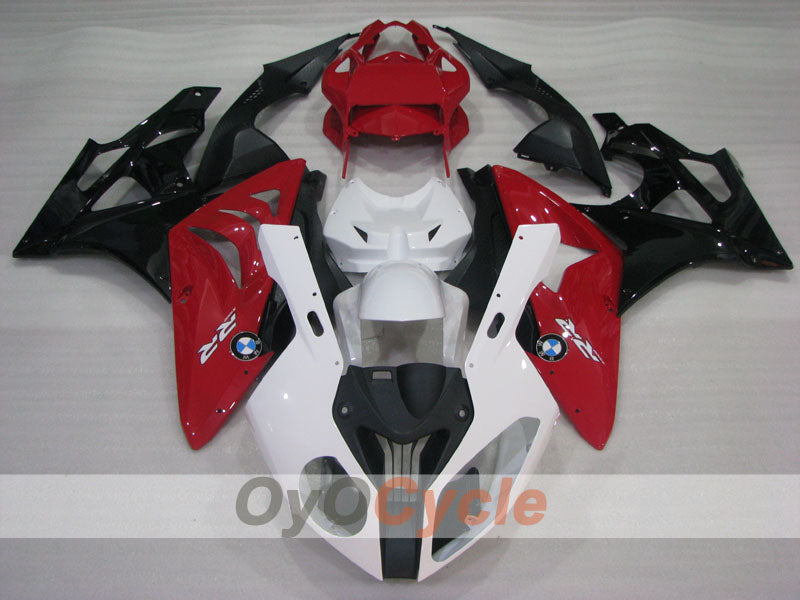 Injection Fairing kit for 09-14 BMW S1000RR - Red, White - Castrol #OYO87903153