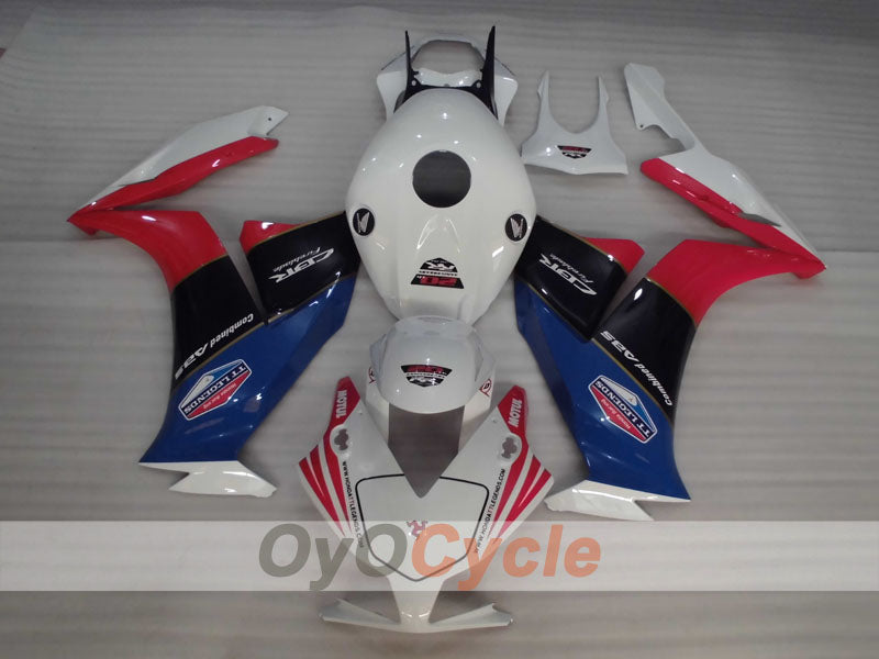 Injection Fairing kit for 12-16 CBR1000RR - Red, White - MOTUL #OYO87903311