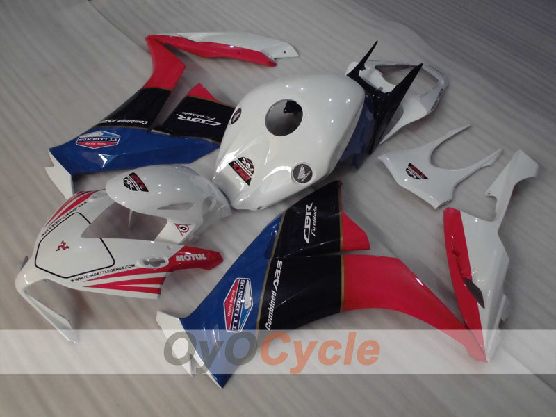 Injection Fairing kit for 12-16 CBR1000RR - Red, White - MOTUL #OYO87903311