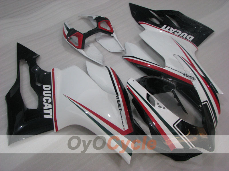 Injection Fairing kit for 11-14 Ducati 1199 - White, Black - Factory Style #OYO87903393 Main image