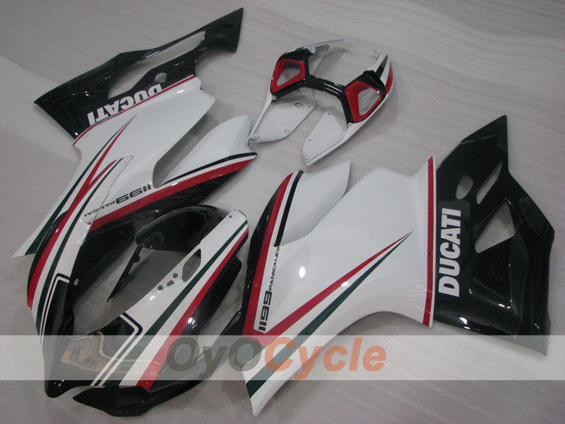 Injection Fairing kit for 11-14 Ducati 1199 - White, Black - Factory Style #OYO87903393
