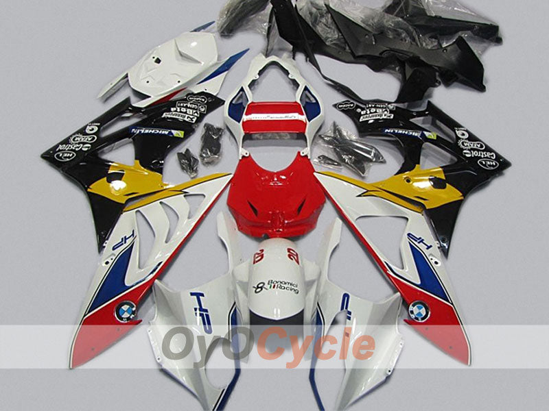 Injection Fairing kit for 09-14 BMW S1000RR - Red, White, Black - Castrol #OYO87904549